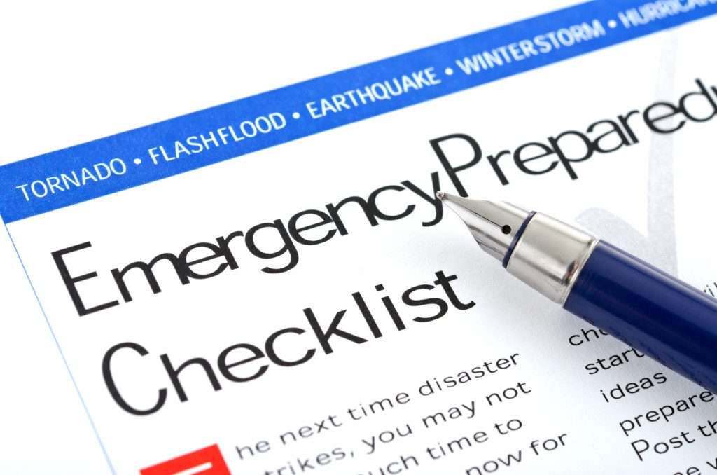 emergency preparedness checklist