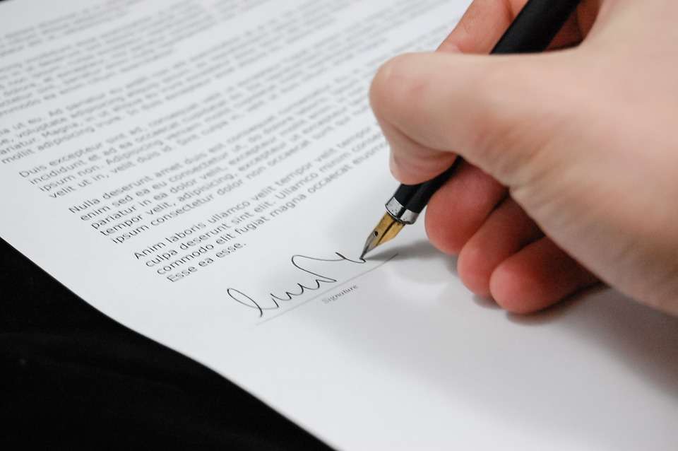Person signing documents